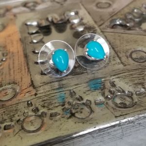 NEW Sleeping Beauty Turquoise Stud Earrings